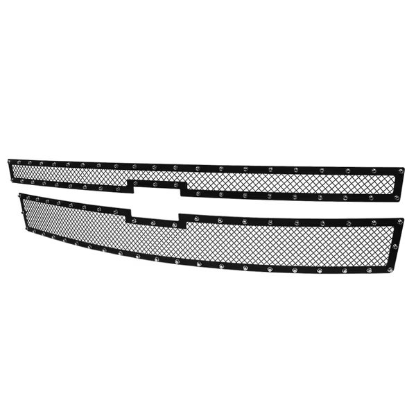 14-15 Chevrolet Silverado 1500 Grille Insert, Spec-D Tuning, Mfr#: HBG-SIV1415BKSS2P-YH